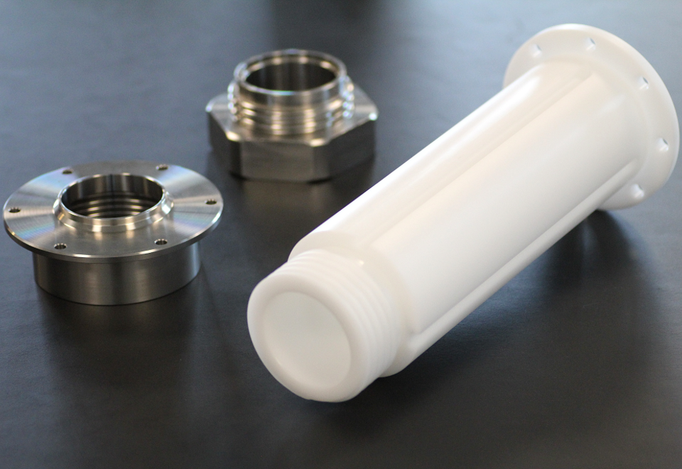 An example of a component converted from metal to POM.