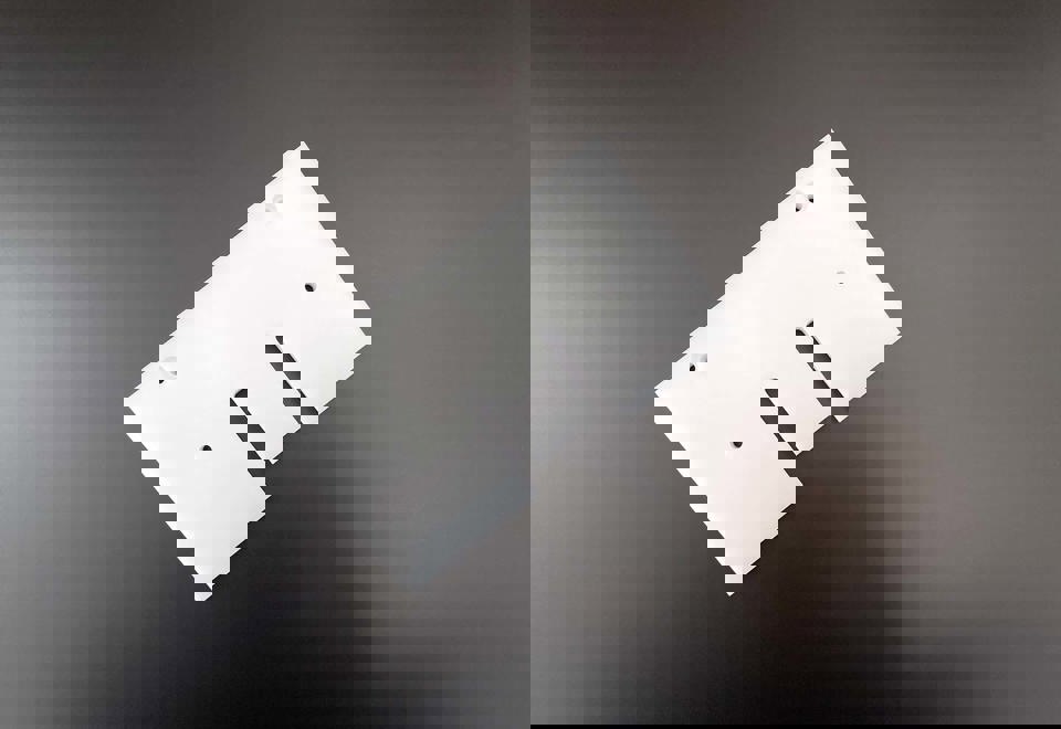 Maskindel i hvid POM