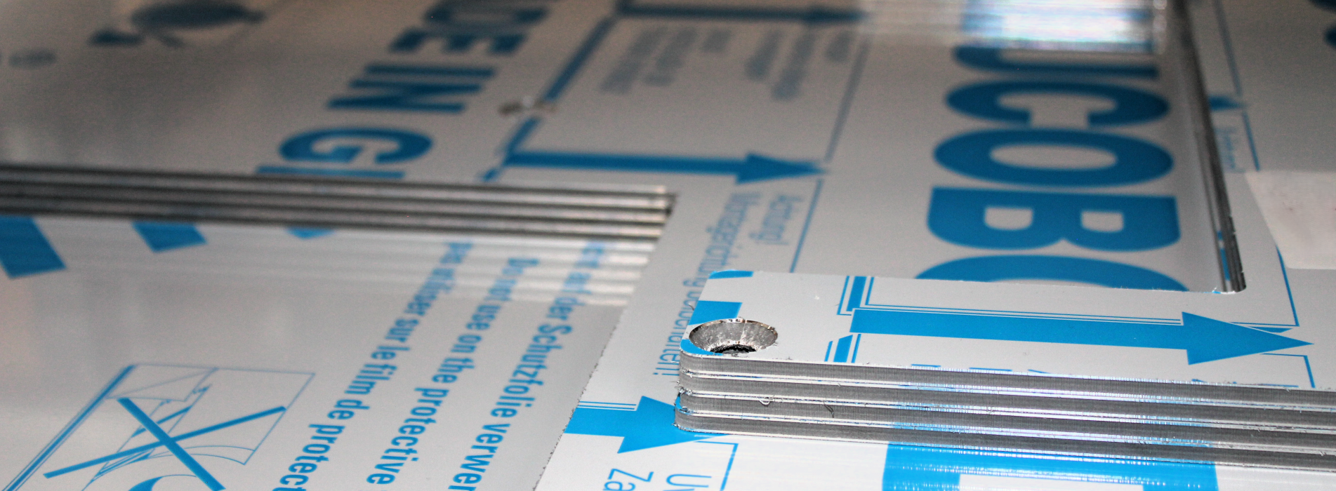 Aluminum sandwich panels are especially good for covering machines.