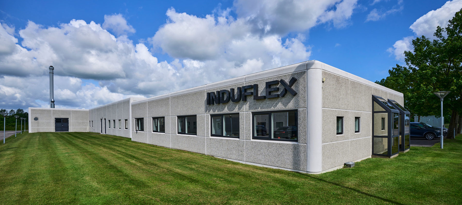 The building of Induflex om Hagensvej i Støvring.