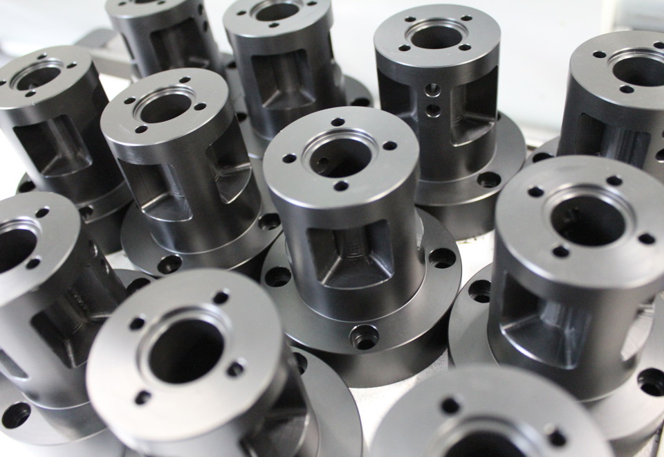 Machine parts in black PEHD for Cold Jet.