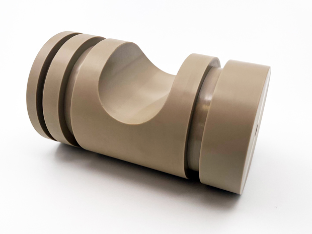 A CNC-turned object in PEEK