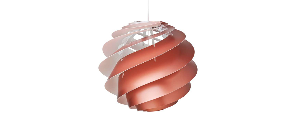 Swirl lampe i bronze fra Le Klint