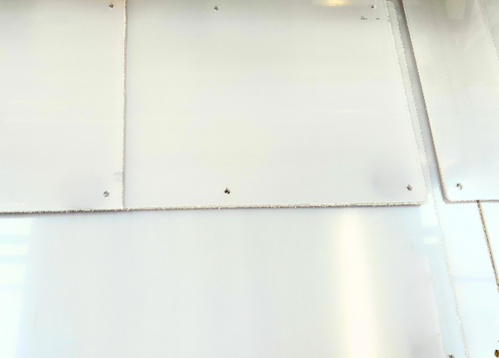 PETg coverplader til industrikunde.