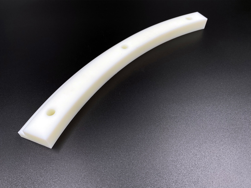 A flange made from nylon plastics in white