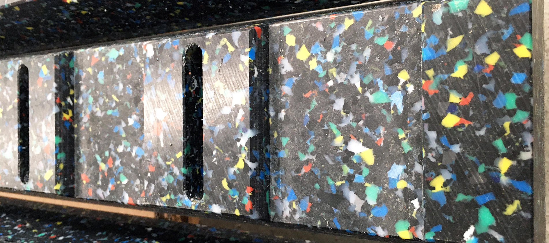 Toothed wheels in recycled plastic