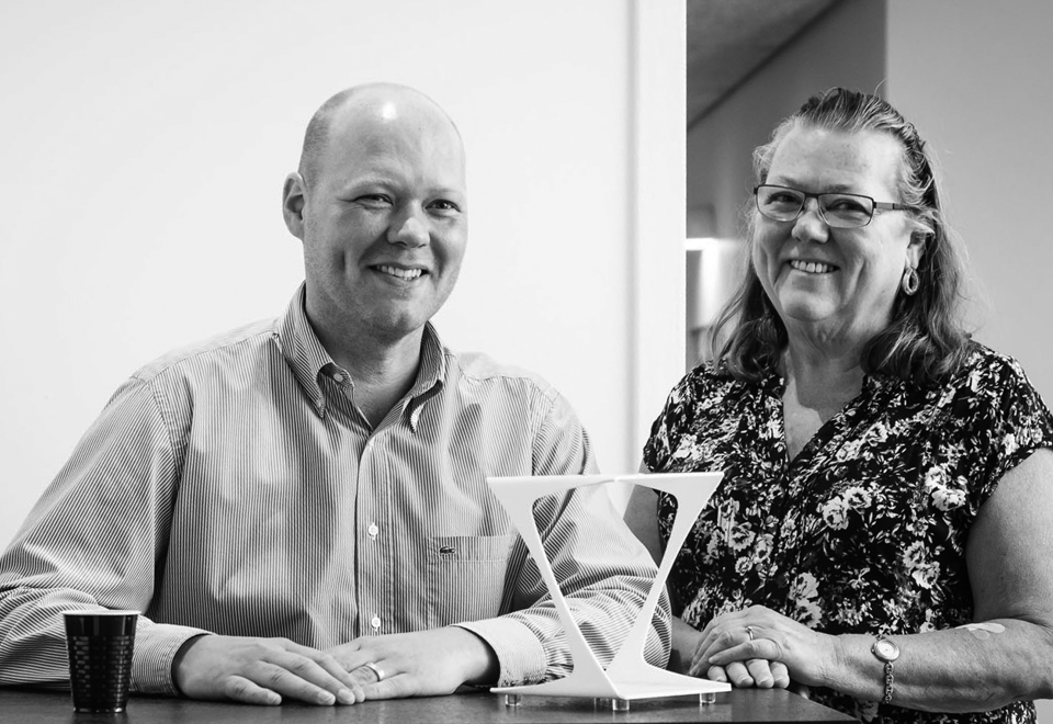 Founder of Induflex Lis Larsen and owner of Induflex Rico Larsen