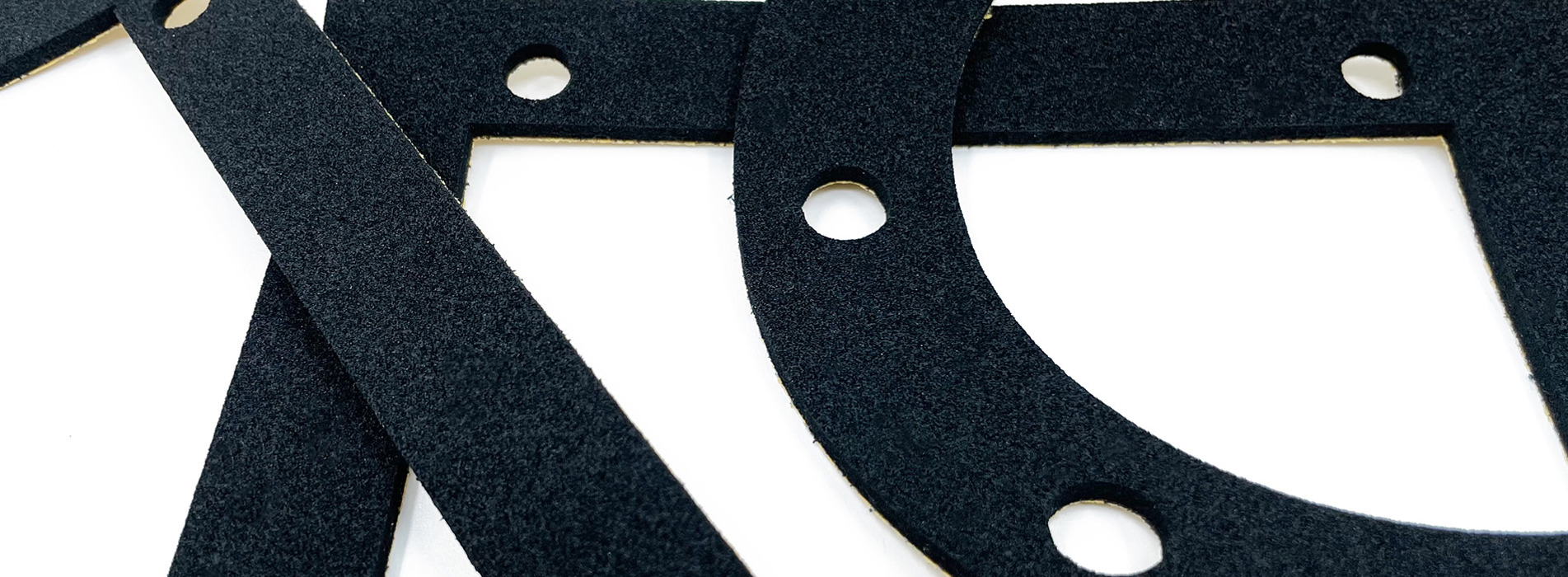 Pakninger i forskellige former og størrelser